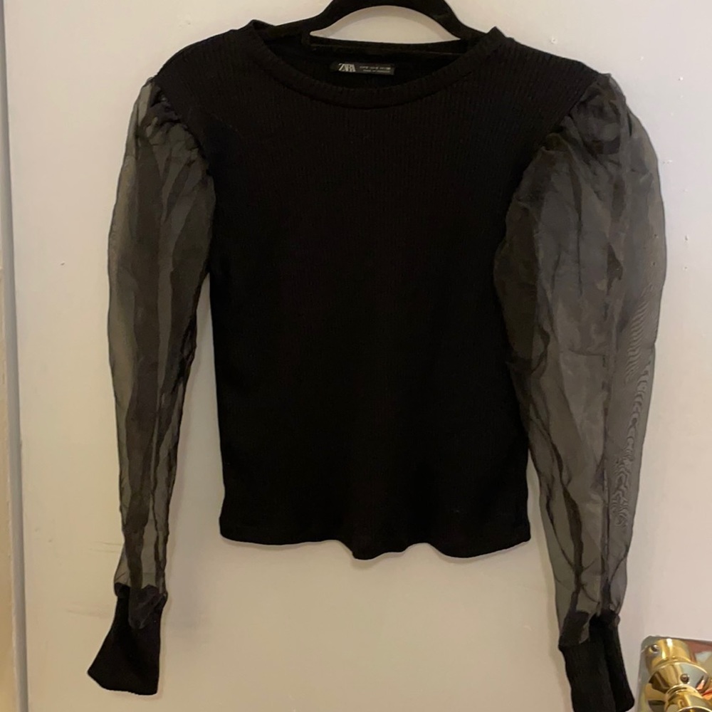 Zara puff sleeve top
